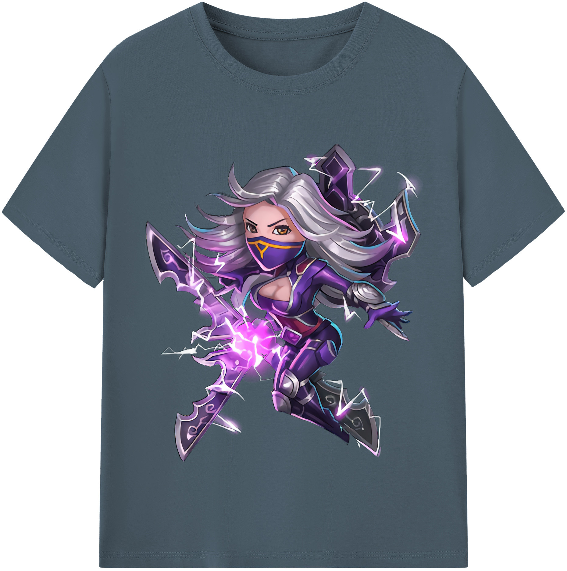 リーグ・オブ・レジェンド League of Legends LOL 綿100％半袖Tシャツ（フロントプリント）